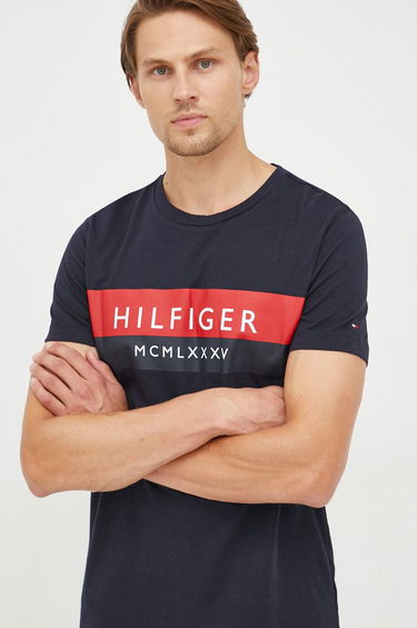 Tričko Tommy Hilfiger Two Tone T-Shirt Navy | MW0MW28222.9BYY, 0