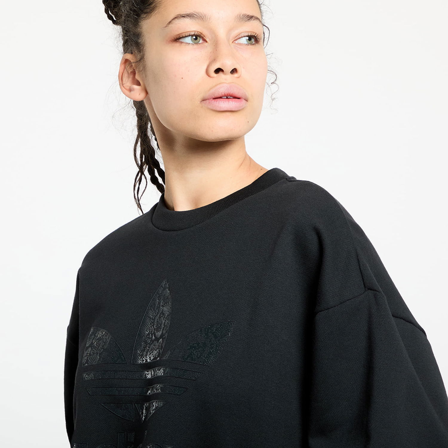 Sveter adidas Originals Snake Crew Sweatshirt Čierna | JN7291, 0