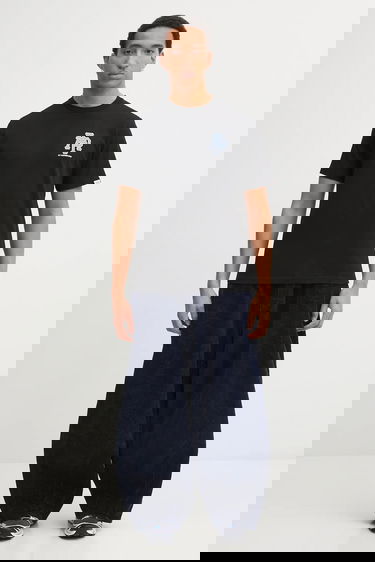 Tričko AAPE by A Bathing Ape AAPE Basic T-Shirt with Print Čierna | AAPTEM1732XXP, 4