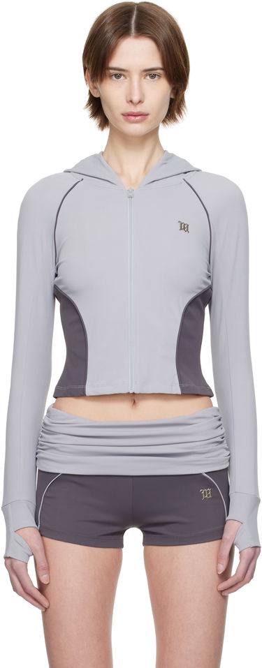 Mikina MISBHV MISBHV Lycra Zip-Up Hoodie Fialová | 250W201, 0