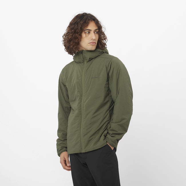 Vetrovka Salomon Flex Hooded Jacket Zelené | LC2473600, 0