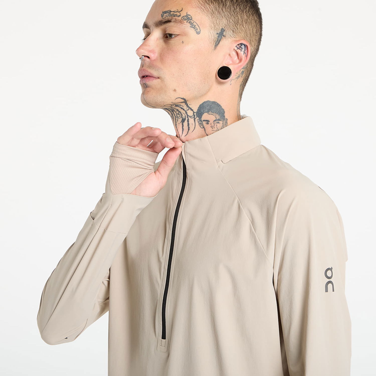 Vetrovka On Running Trail Breaker Half-Zip Running Top Béžová | 1ME30150603, 1
