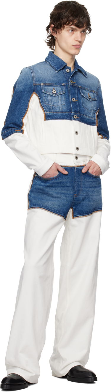 Bunda Jean Paul Gaultier Jean Paul Gaultier 'The Petit Grand' Cropped Denim Jacket Modrá | 25/33-F-VE090-D018-0357, 3