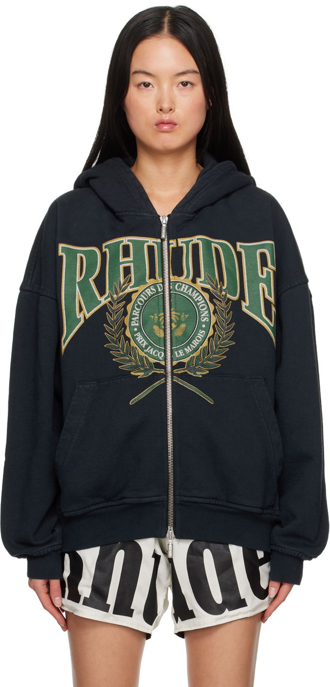 Mikina Rhude Parcours Des Champions Hoodie Čierna | RHFW23HO09012610, 0