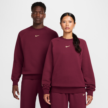 Mikina Nike NOCTA Fleece Crewneck Sweatshirt Vínová | FN8160-638, 0