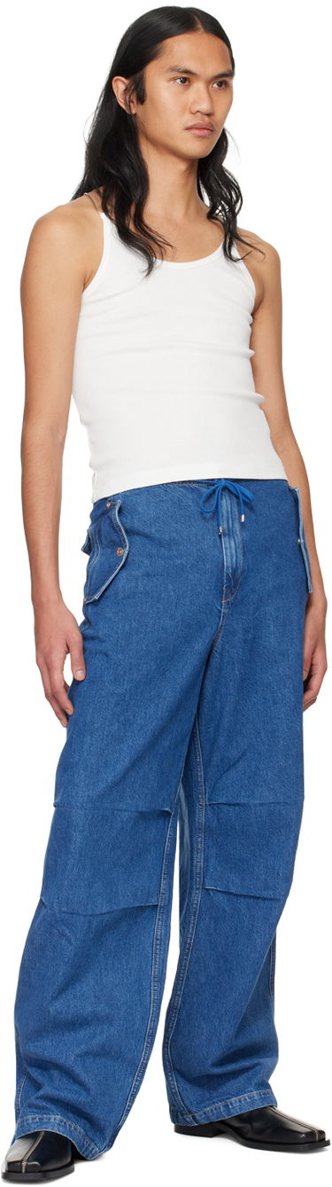 Džínsy Dion Lee Relaxed Fit Drawstring Jeans Modrá | C2174PS24, 3