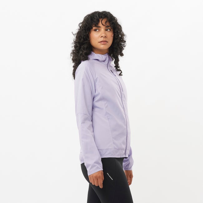 Vetrovka Salomon Bonatti Cross Wind Jacket Fialová | LC2417600, 0