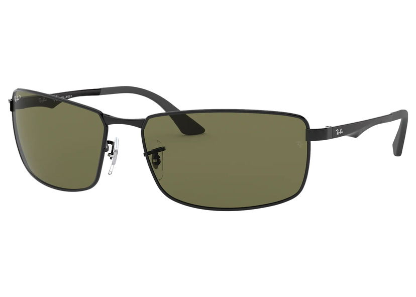 Slnečné okuliare Ray-Ban Rectangular Metal Frame Polarized Sunglasses Zelené | RB3498