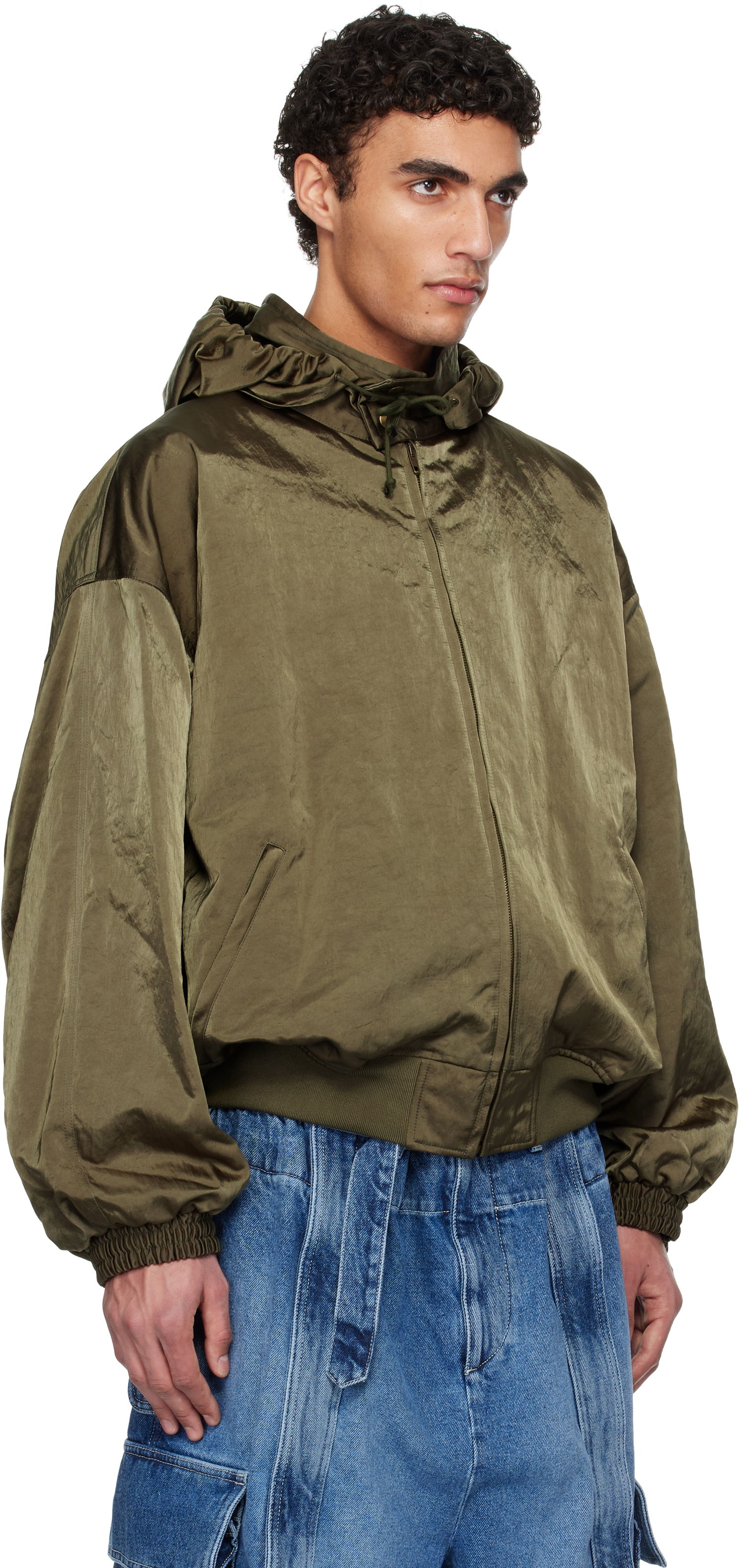 Bomber bunda HED MAYNER Hed Mayner Stowaway Hood Bomber Jacket Zelené | HMMA10032A-HA157, 1