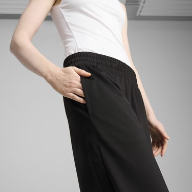 Tepláky Puma WARDROBE ESS Snap Button Wide-Leg Pants Čierna | 629804_01, 1