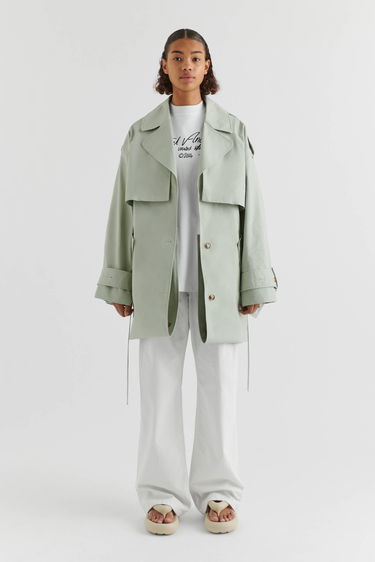 Kabáty AXEL ARIGATO Atom Trench Coat Zelené | A2107003, 5