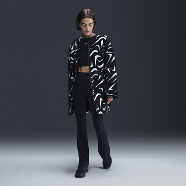 Bunda Nike Sportswear Fleece Jacket Čierna | FV8025-010, 3