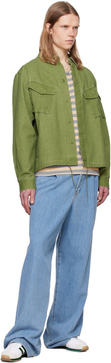Košeľa KENZO Kenzo Paris Pocket Overshirt Zelené | FF55CH5339GD, 3