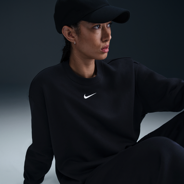 Sveter Nike Sportswear Phoenix Fleece Crewneck Sweatshirt Čierna | FZ4270-010, 4
