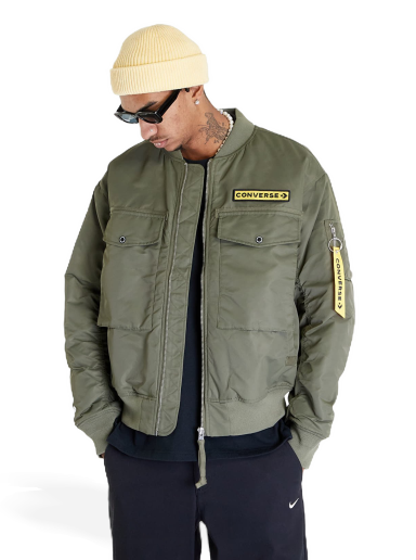 Bomber bunda Converse Military Pack Ma-1 Bomber Jacket Zelené | 10023761-A01