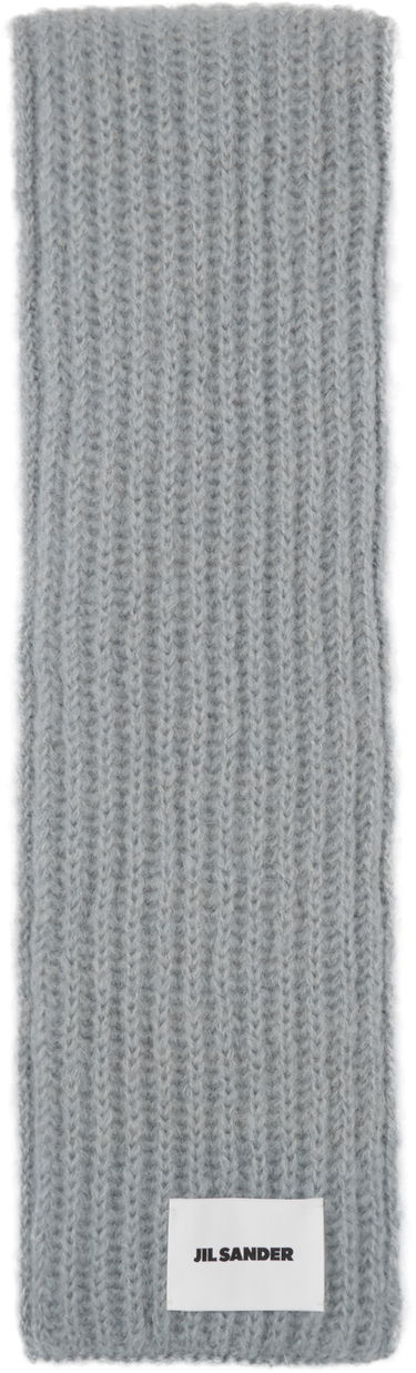 Šál Jil Sander Knitted Wool Scarf Šedá | J22ZZ0127_J14716, 0
