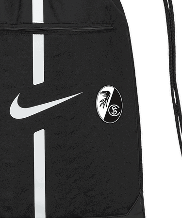 Športový vak Nike SC Freiburg Gymsack with Zippered Pocket and Vertical Stripes Čierna | 5scfda5435-nocode, 4