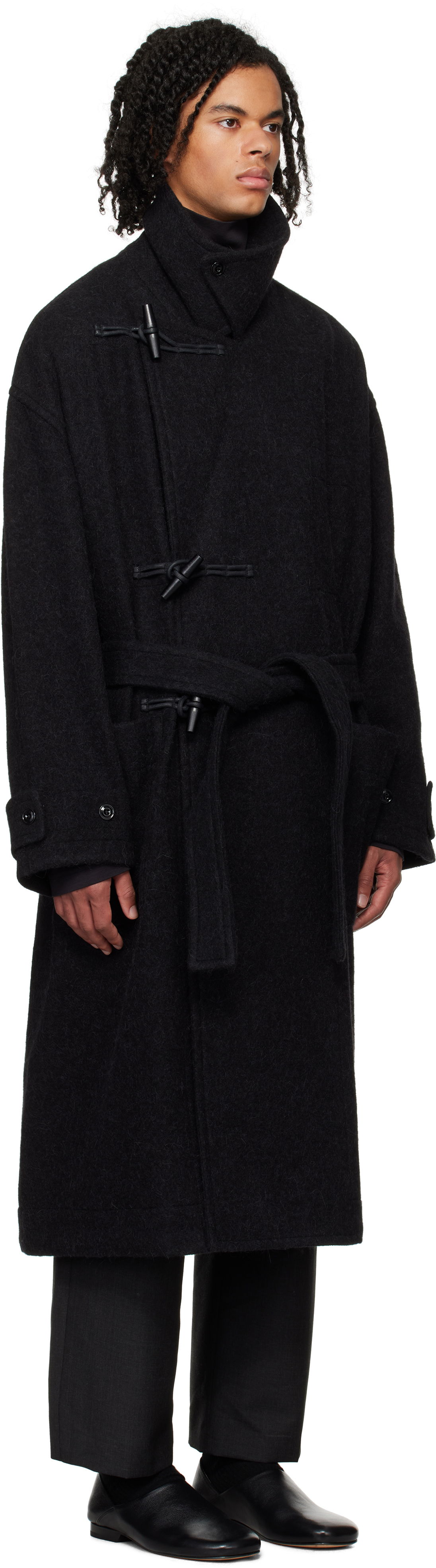 Kabáty LEMAIRE Duffle Overcoat Čierna | CO1073 LF504, 1