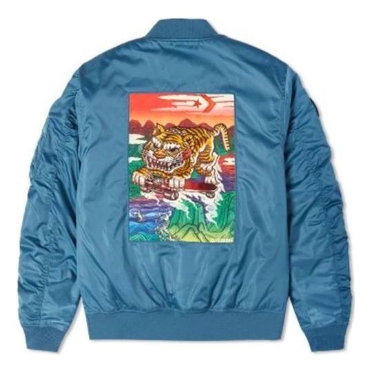 Bomber bunda Converse Tiger Bomber Jacket Modrá | 10024146-A01