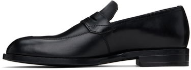 Tenisky a topánky BOSS BOSS Leather Penny Loafers Čierna | 50541699, 2