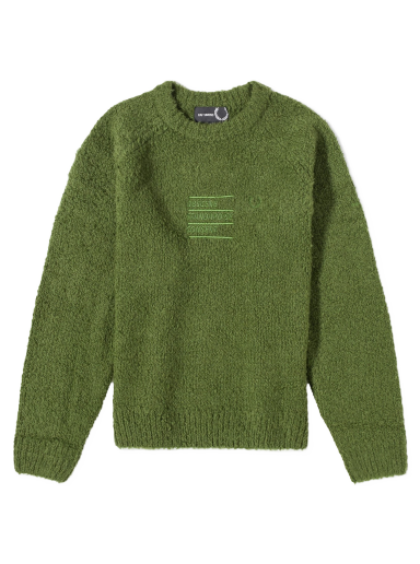 Sveter Fred Perry Raf Simons x Fluffy Crewneck Zelené | SK6518-M26