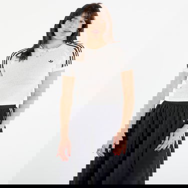 Crop Top adidas Performance Knitted Crochet Cali Cropped T-Shirt Biela | KE0200, 4