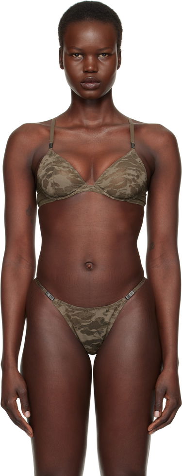 Podprsenka Diesel Camo Lace Plunge Bra Zelené | A15644 0LKBX, 0