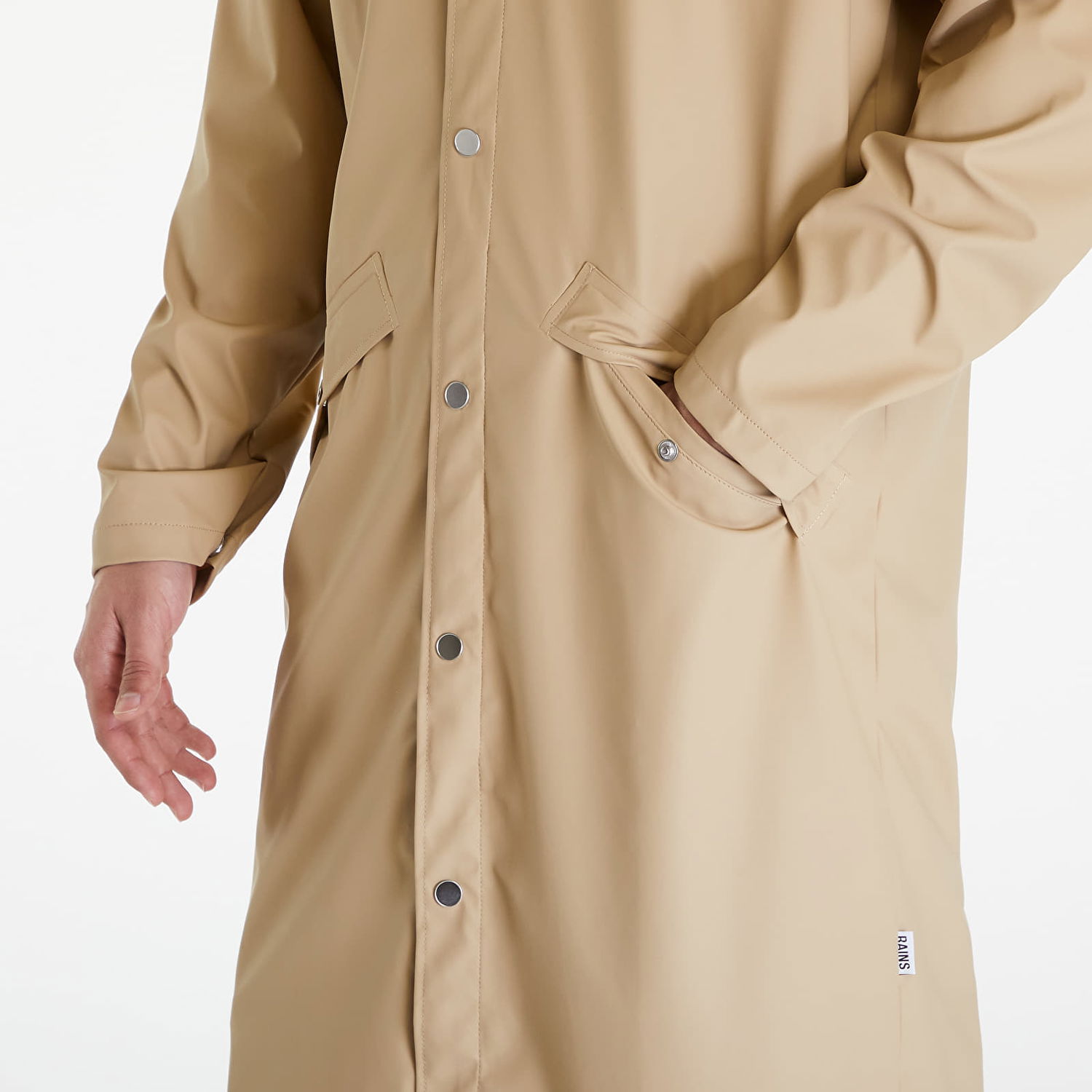 Bunda Rains Longer Jacket W3 UNISEX 24 Sand Béžová | 18360 24 Sand, 1