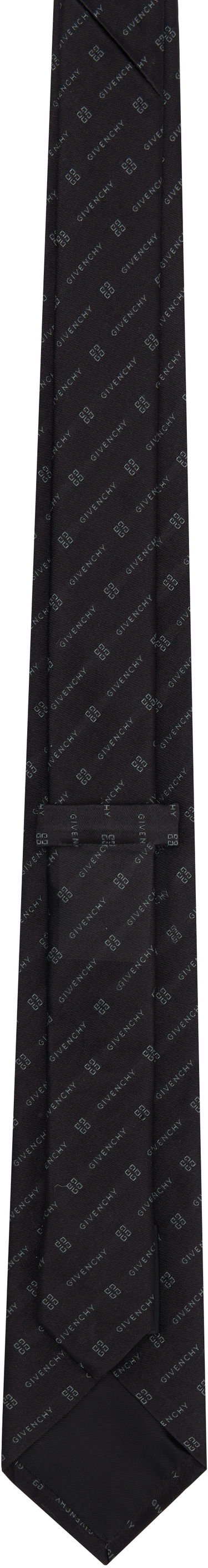 Šál Givenchy 4G Silk Tie Čierna | GV07LS J6033 1, 1