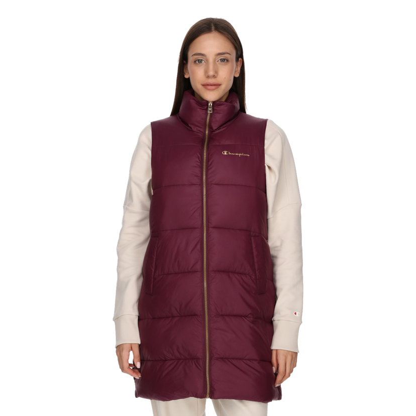 Vesta Champion AMY Longline Puffer Vest Vínová | CHA223F504-52