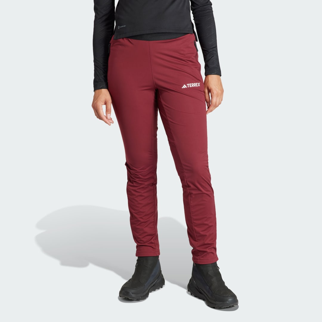 Nohavice a džínsy adidas Originals Terrex Xperior Cross Country Ski Soft Shell Vínová | IB1128, 0