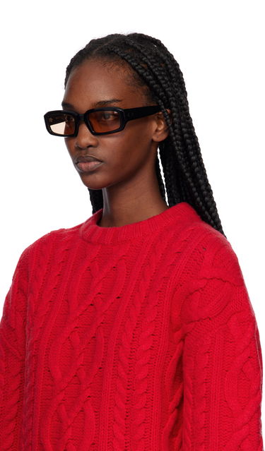 Slnečné okuliare Port Tanger Black Square Sunglasses Čierna | PT-5002, 3