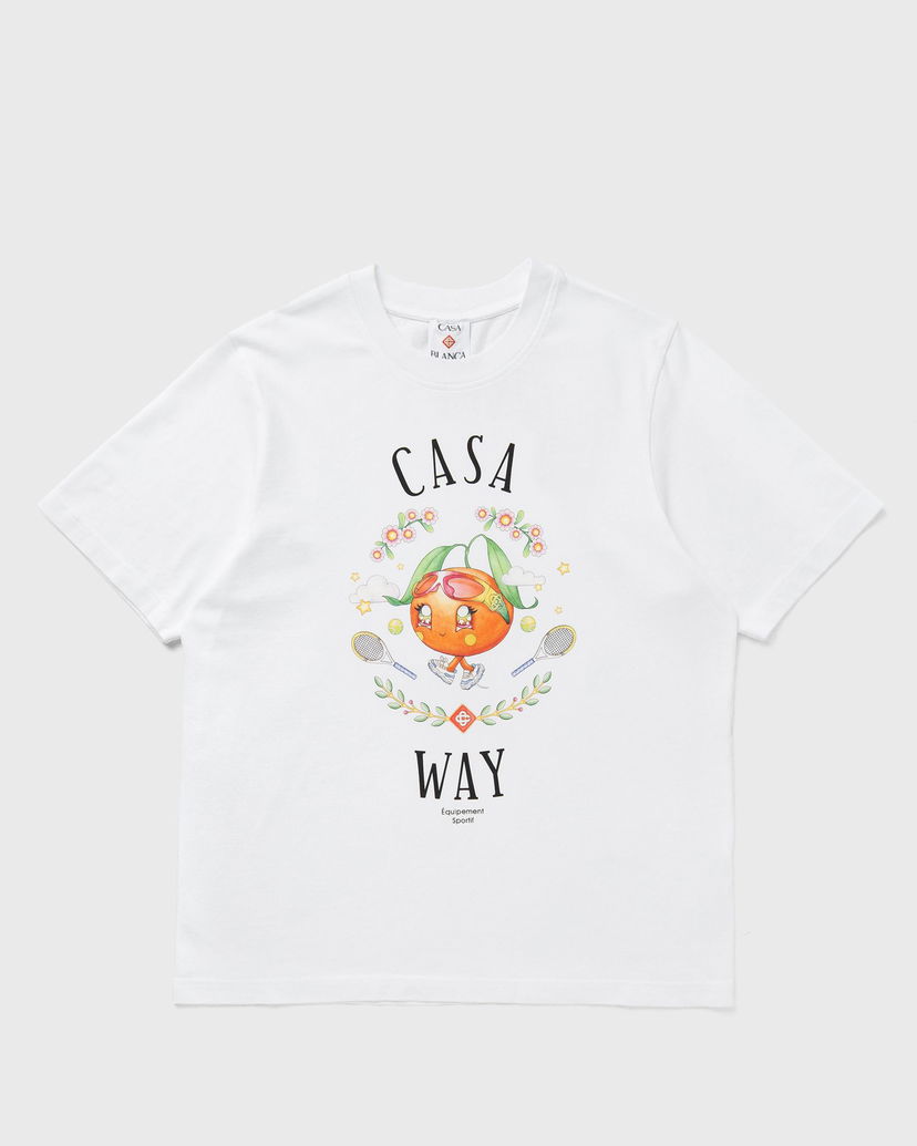 Tričko Casablanca Casa Way Orange Mascot Graphic T-Shirt Biela | M-AW25-JTS-001-02