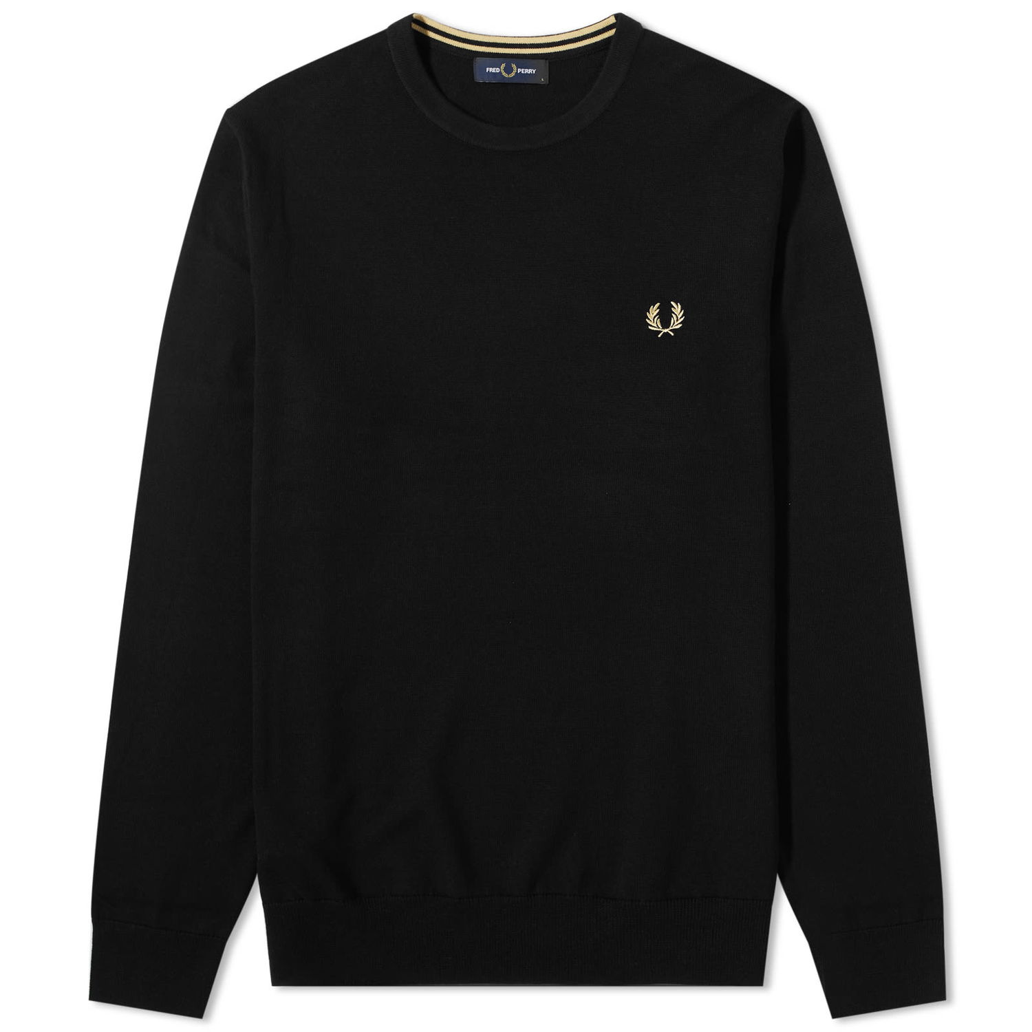 Sveter Fred Perry Classic Crewneck Čierna | K9601-198, 0