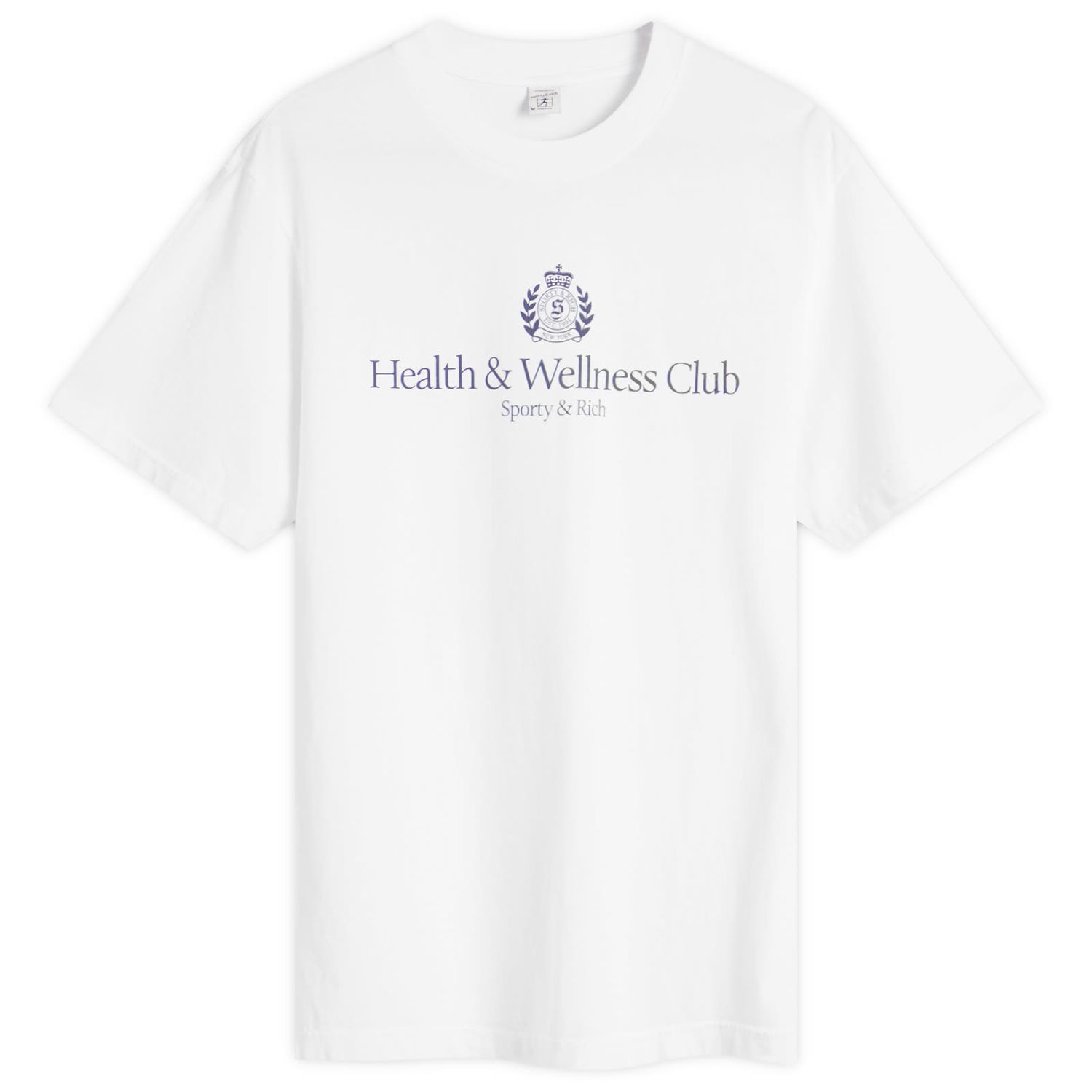 Tričko Sporty & Rich Sporty & Rich H&W Crest T-Shirt, Size Large Biela | TO043620241WH01, 1