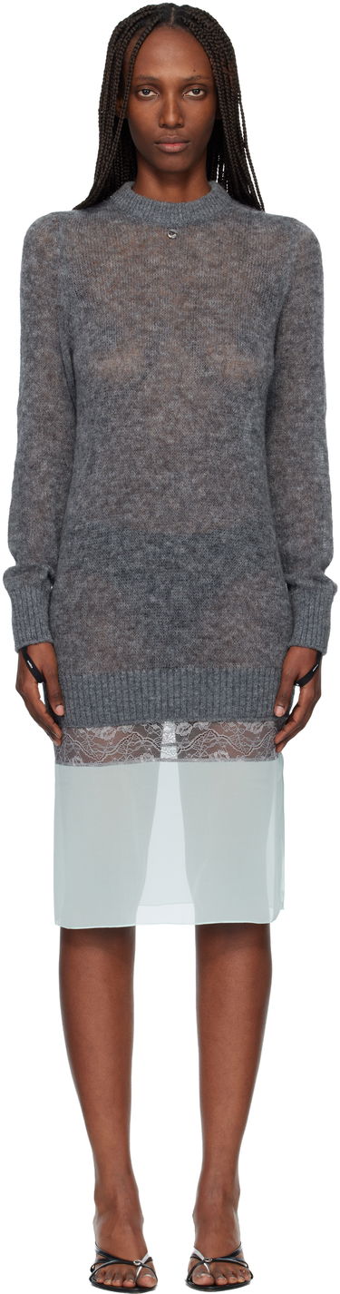 Šaty Coperni Multi-Layer Pullover Midi Dress Šedá | COPML172Y1003, 0