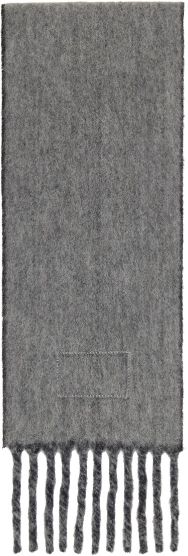 Šál Acne Studios Blue & Purple Logo Label Fringed Scarf Modrá | CA0343-, 2