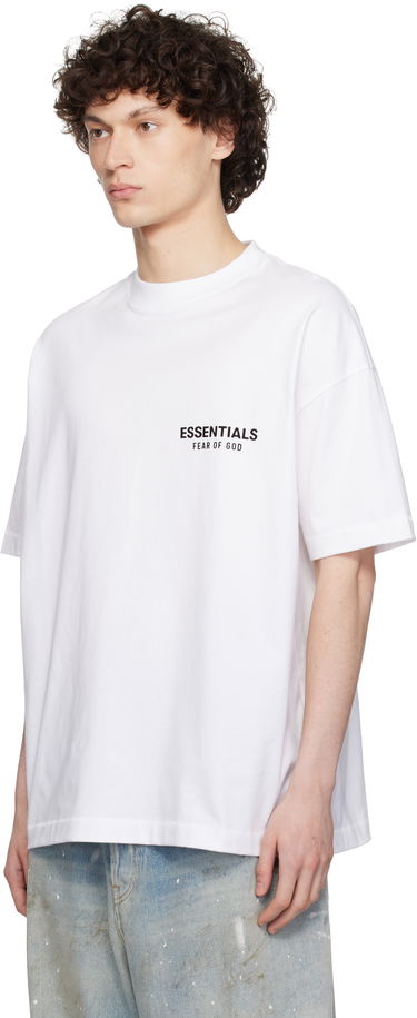 Tričko Fear of God ESSENTIALS Classic Short Sleeve T-Shirt Biela | 125AS254192F, 3