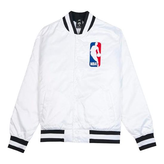 Bomber bunda Nike SB Nike SB x NBA Bomber Jacket Biela | AH3393-100