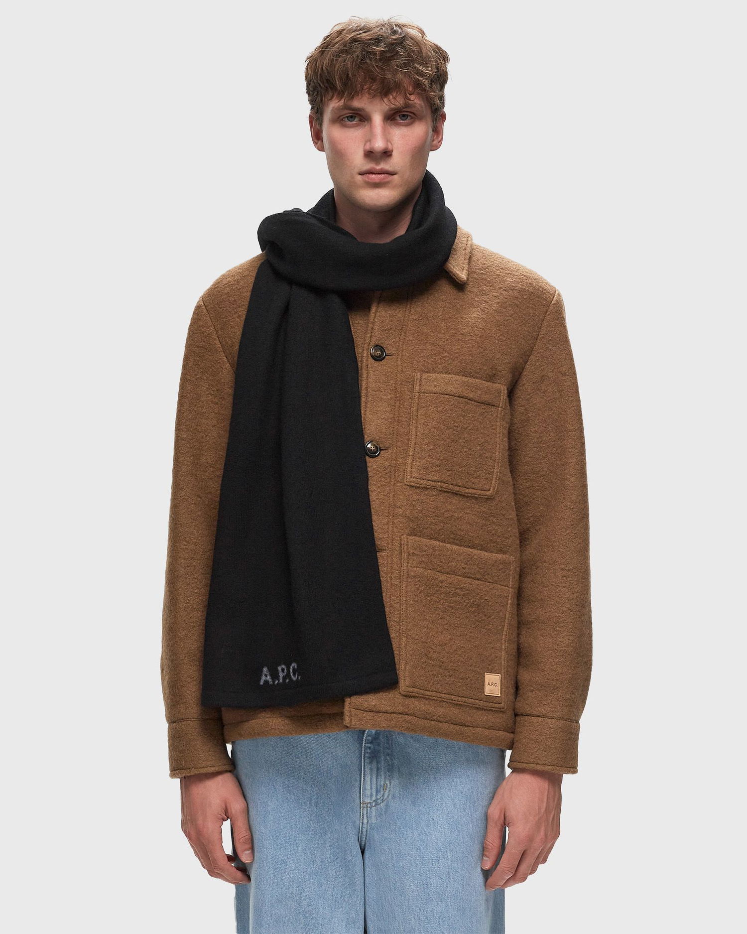 Šál A.P.C. ECHARPE WILLIAM Čierna | WVBDK-M15206-LZZ, 1
