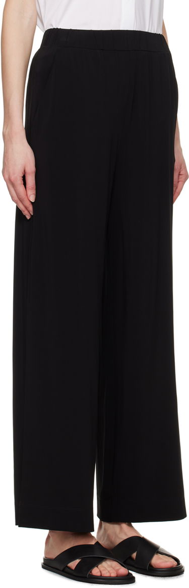 Nohavice Max Mara Pull-On Wide-Leg Pants Čierna | 2416781019600, 1
