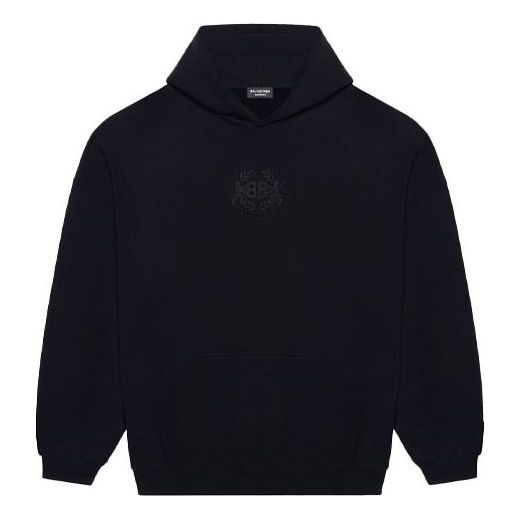 Mikina Balenciaga Crest Hoodie Čierna | 620973TKV721069