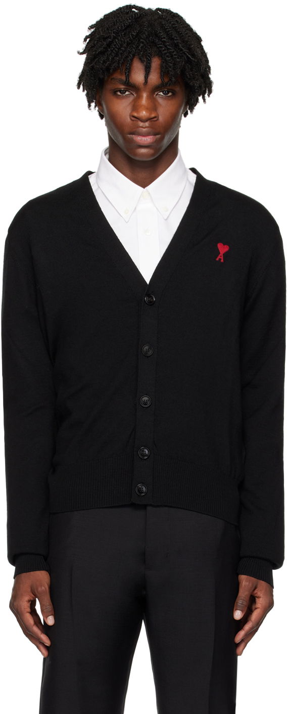 Sveter AMI Cardigan Čierna | BFHKC111.KN0025, 0