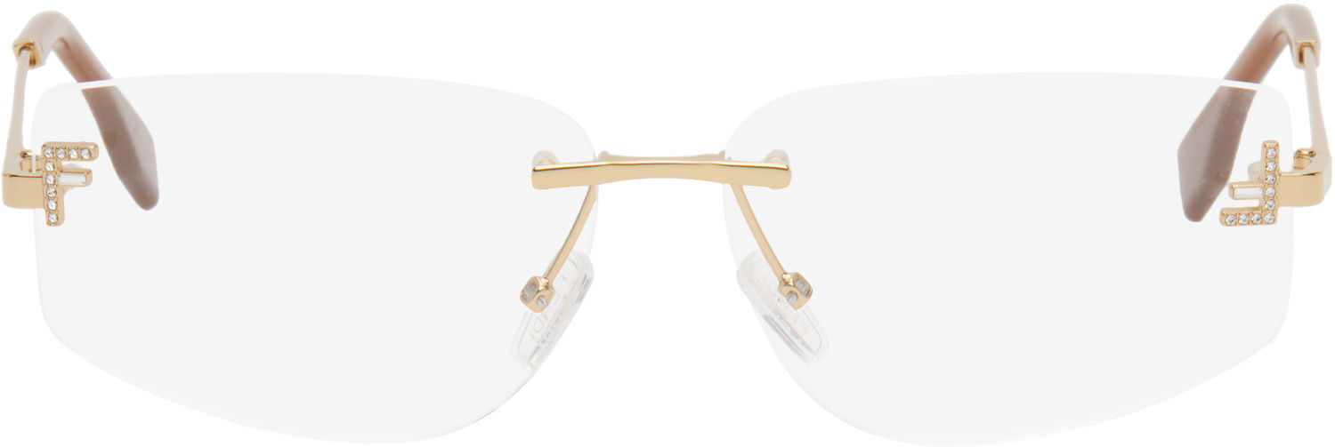 Slnečné okuliare FENDI Fendi First Crystal Glasses Metalická | FE5116US@58030 192337204203, 0