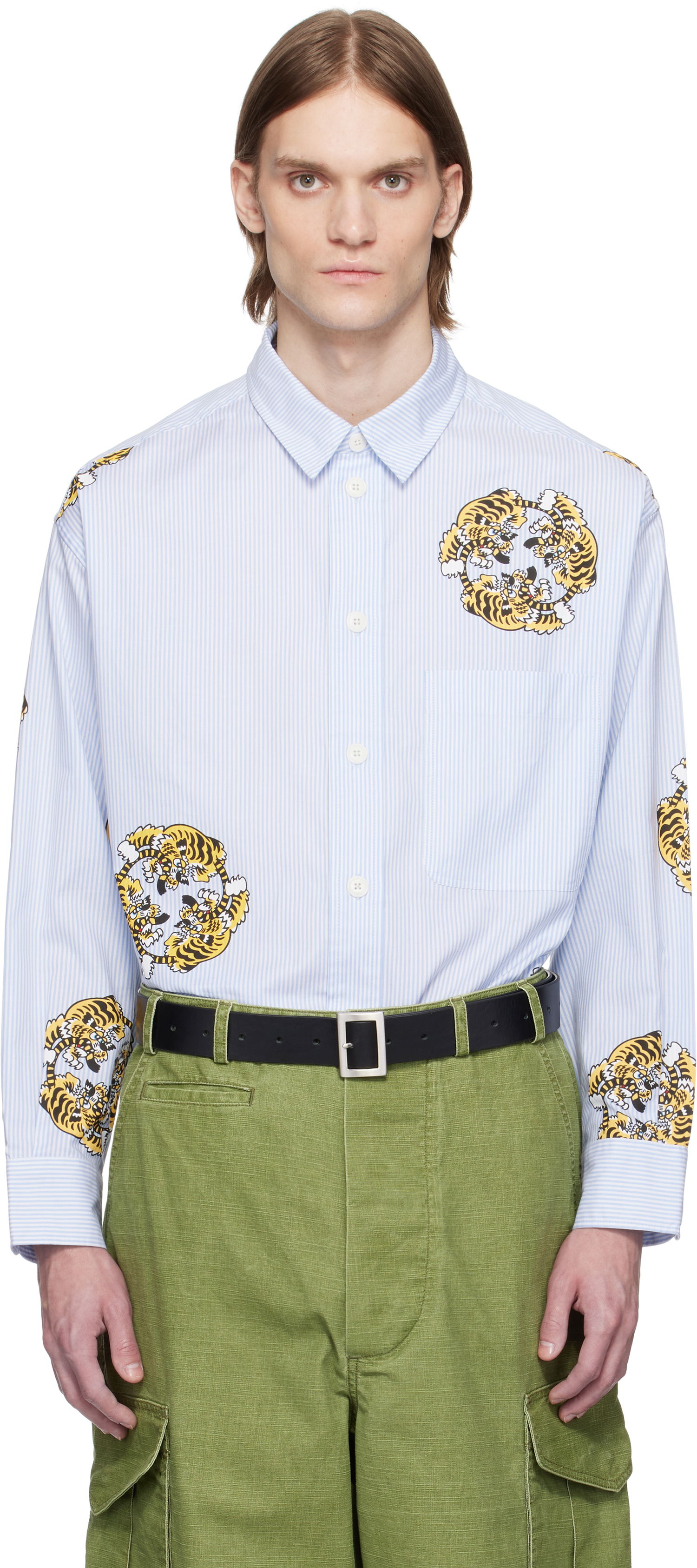 Košeľa KENZO Kenzo Paris VERDY Edition Oversized Shirt Modrá | FF55CH5039A5, 0