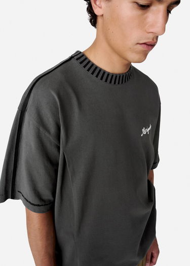 Tričko AXEL ARIGATO Relaxed Fit T-Shirt With Seam Detail Šedá | A2975001, 5