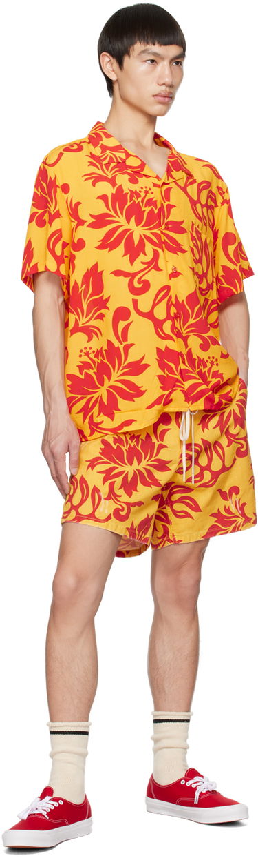 Šortky ERL Graphic Print Cotton Shorts Žltá | ERL06P002, 3