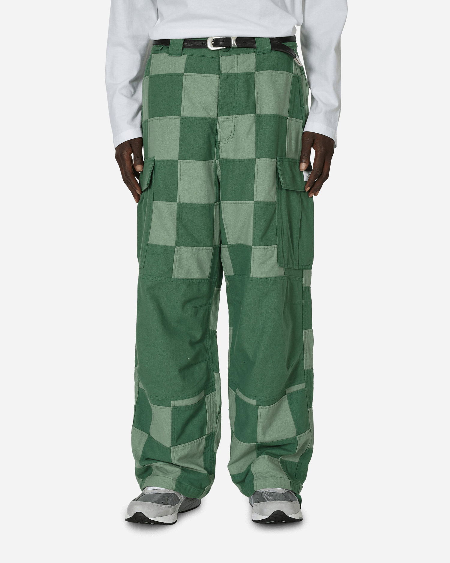 Cargo nohavice Vans Patchwork Cargo Pants Myrtle Green Zelené | VN000GBTV1D1, 0
