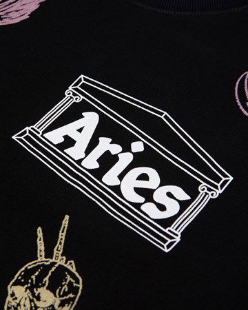 Mikina Aries Cybin Sweatshirt Čierna | FTAR20004, 1
