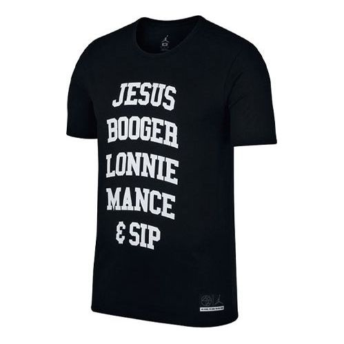 Tričko Jordan Jordan Alphabet Print T-Shirt Čierna | AR0054-010